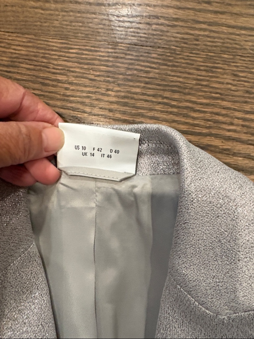 Akris Punto Silver Shimmer Blazer - Picture 4 of 4